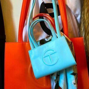 Telfar Small Blue Shopping Bag
